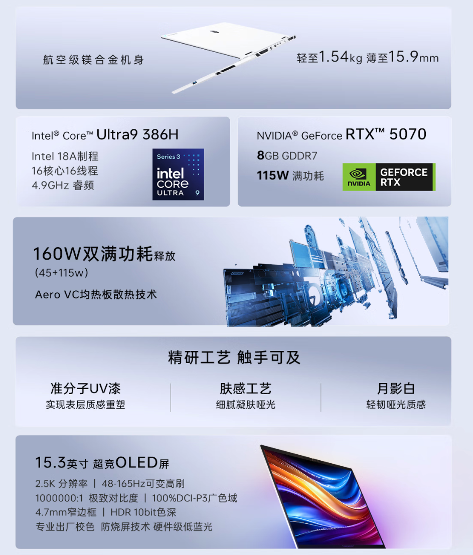 雷神ZERO Air 15游戏本正式开启预售 国补后12499元起 4月15日首销